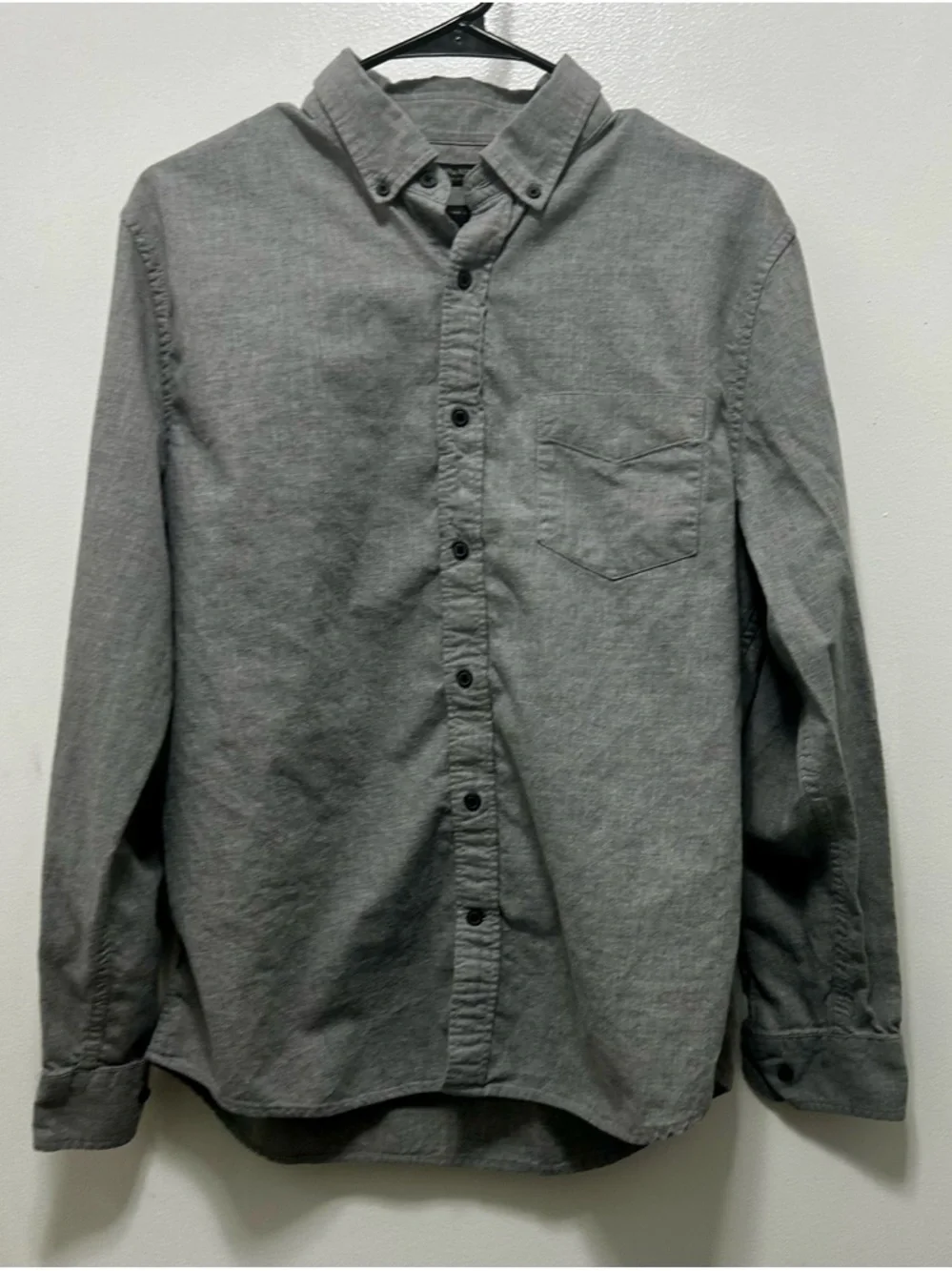 Banana Republic Gray Button-Down Shirt